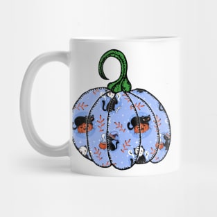 Halloween Classic Vintage Retro Cute Black Cat Pumpkin Mug